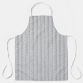 Gray Hand Drawn Chevron Pattern Schort (Voorkant)
