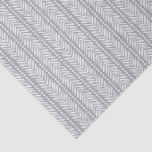 Gray Hand Drawn Chevron Pattern Tissuepapier (Detail)