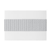 Gray Hand Drawn Chevron Pattern Uitnodigingen Wikkel (Achterkant Voorbeeld)