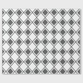 Gray Harlequin Cadeaupapier (Vlak)