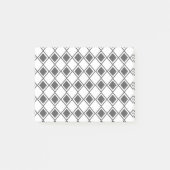 Gray Harlequin Post-it® Notes (Voorkant)