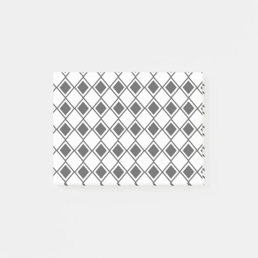 Gray Harlequin Post-it® Notes (Voorkant)
