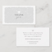 Gray Hartelijk dank voor uw aankoop Visitekaartje (Voorkant / Achterkant)
