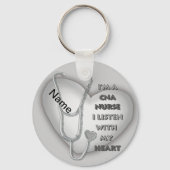 Gray Heart CNA Zurse Sleutelhanger (Voorkant)