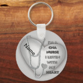 Gray Heart CNA Zurse Sleutelhanger (Voorkant)