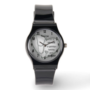 Gray Heart Nurse watch Horloge