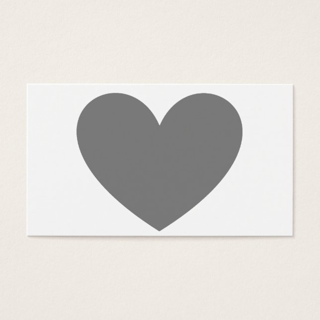 Gray Heart Visitekaartje (Voorkant)