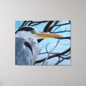 Gray Heron Canvas Afdruk (Voorkant)