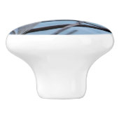 Gray Heron Keramische Knop (Zijkant)