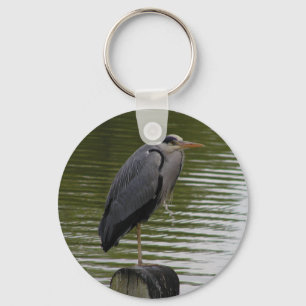 Gray Heron Key Ring Sleutelhanger