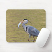 Gray Heron Muismat (Met muis)