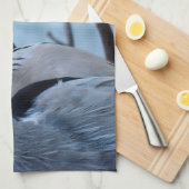 Gray Heron Theedoek (Quarter Fold)