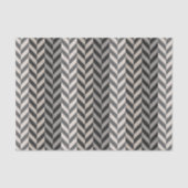 Gray Herringbone Alternative Stripes Pattern Tissuepapier (Voorkant)