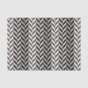 Gray Herringbone Alternative Stripes Pattern Tissuepapier