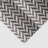 Gray Herringbone Alternative Stripes Pattern Tissuepapier (Detail)