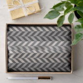 Gray Herringbone Alternative Stripes Pattern Tissuepapier (Geschenk)