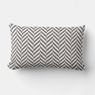 Gray Herringbone Pattern Kussen