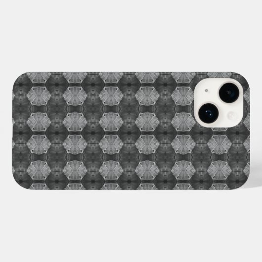 Gray Hexagon Case-Mate iPhone Case (Achterkant (horizontaal))