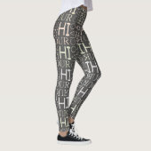 Gray Hi Hola Bonjour Ciao Hallo Leggings (Rechts)