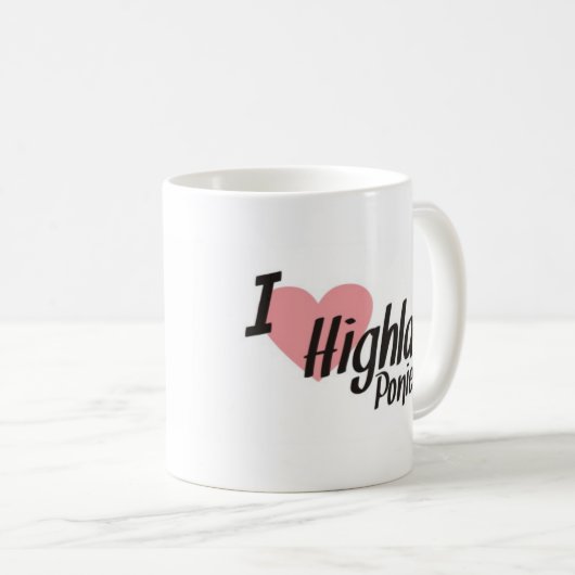 Gray Highland Pony Mok Cartoon (Voorkant rechts)