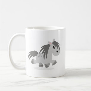Gray Highland Pony Mok Cartoon