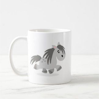 Gray Highland Pony Mok Cartoon