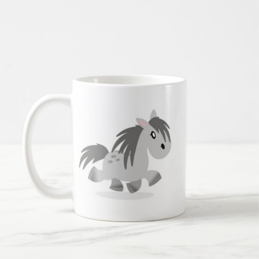 Gray Highland Pony Mok Cartoon (Links)