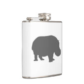 Gray Hippo Silhouette Heupfles (Rechts)