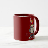 Gray Hoodie Street Bunny – Easter - caneca Mok (Voorkant rechts)