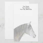 Gray Horse Briefpapier (Voorkant / Achterkant)