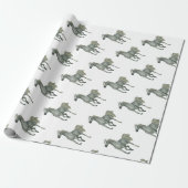 Gray Horse Cadeaupapier (Uitgerold)
