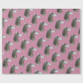 Gray Horse Cadeaupapier (Vlak)