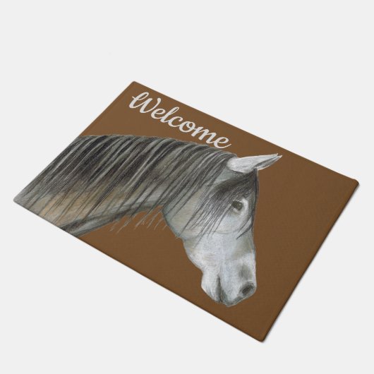 Gray Horse Deurmat (Schuin)