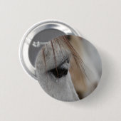 Gray Horse Eye Ronde Button 5,7 Cm (Voorkant /achterkant)