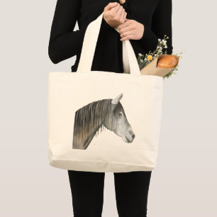 Gray Horse Grote Tote Bag