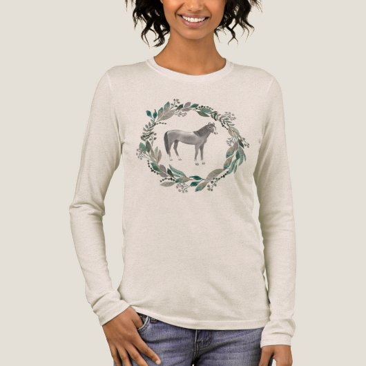 Gray Horse Longsleeve Shirt (Voorkant)
