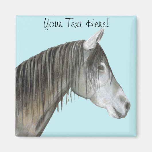 Gray Horse Magneet (Voorkant)