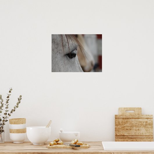Gray Horse Poster (Keuken)