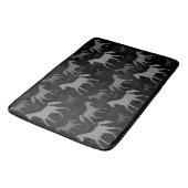 Gray Horse Silhouette Bath Mat (Gekanteld)