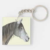 Gray Horse Sleutelhanger (Achterkant)