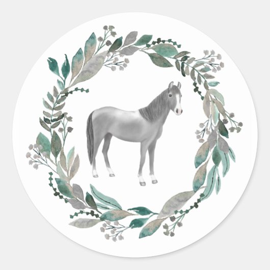 Gray Horse Sticker (Voorkant)