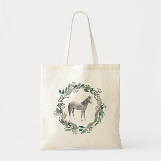 Gray Horse Tote Bag (Voorkant)