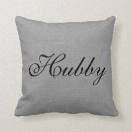Gray Hubby de heer Pillow Kussen
