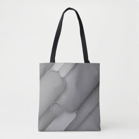 Gray Hues Modern Art Tote Bag (Voorkant)