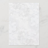 Gray Hydrangea Floral Program Fan Paper Programmakaart (Achterkant)