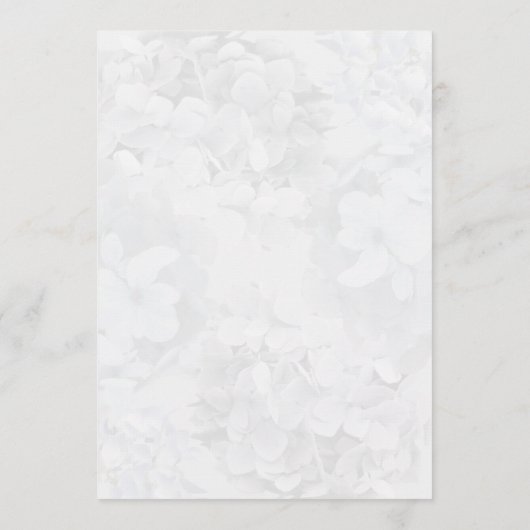 Gray Hydrangea Floral Program Fan Paper Programmakaart (Achterkant)