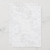 Gray Hydrangea Floral Program Fan Paper Programmakaart (Voorkant / Achterkant)