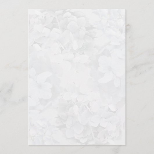 Gray Hydrangea Floral Program Fan Paper Programmakaart (Voorkant)