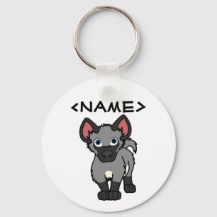 Gray Hyena Cub Sleutelhanger