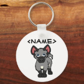 Gray Hyena Cub Sleutelhanger (Voorkant)